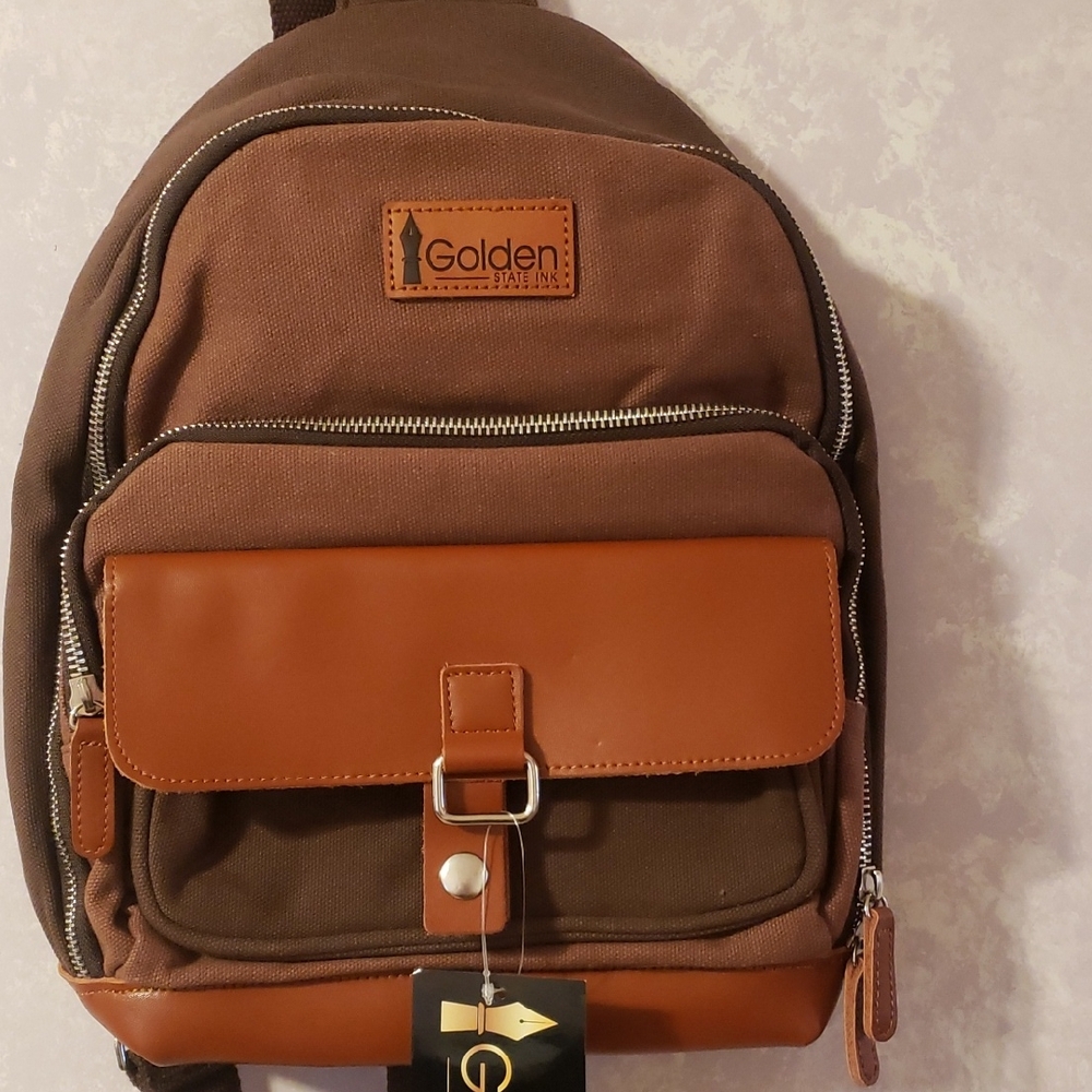 Brown Backpack Golden State Ink Backpack